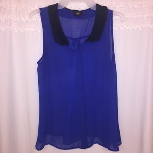 Missimo sheer sleeveless top